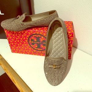 Authentic Tory Burch Chandra Sparkle Flat